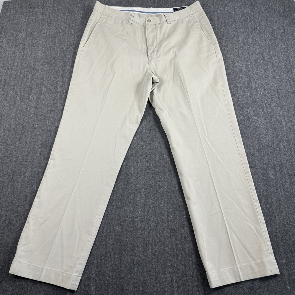 Polo Ralph Lauren Men's Chino Pants 34x30 Classic Fit Khaki 100% Cotton